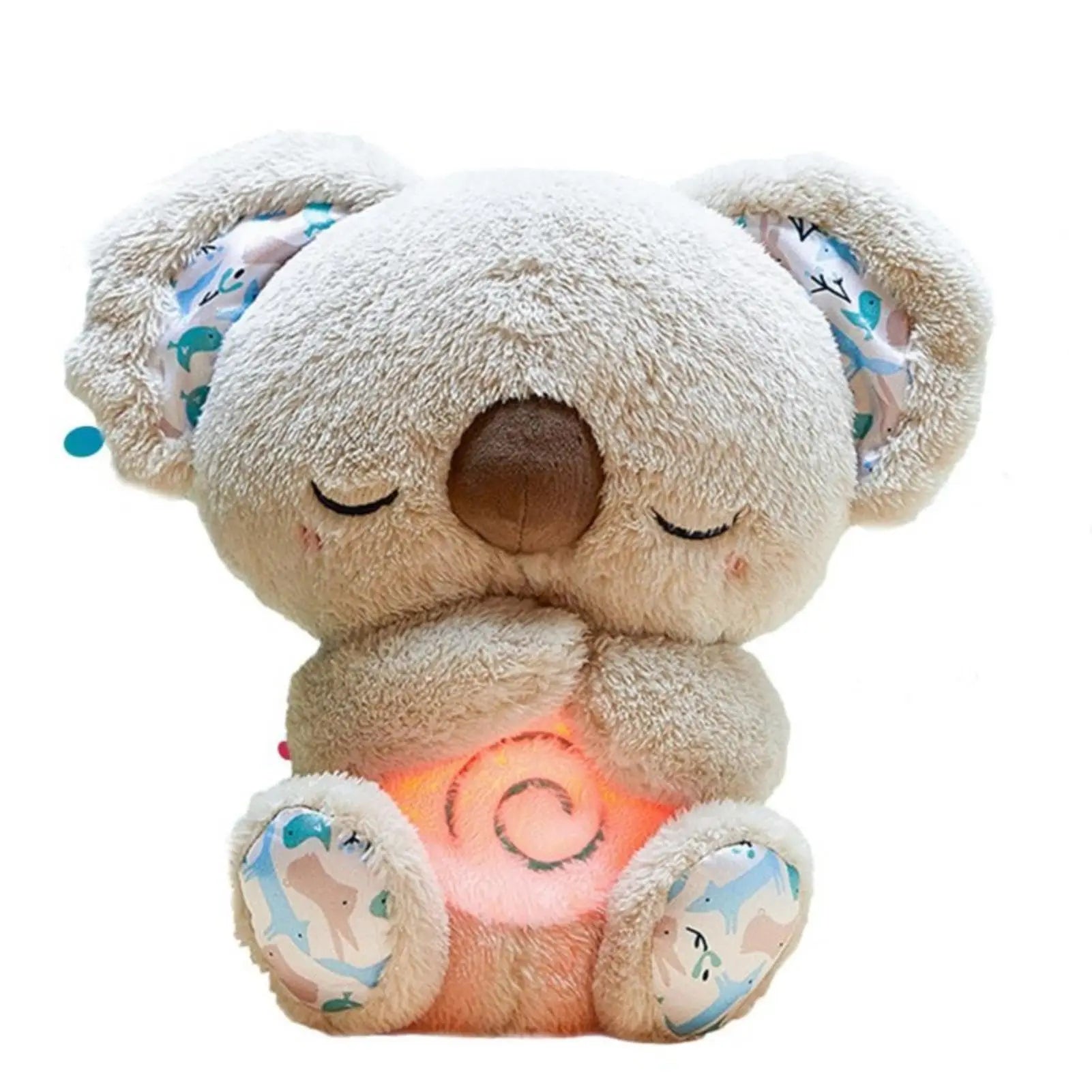 Breathing Koala with Light Sound Baby Sleep and Playmate Koala Musical Stuffed Plush Toy Newborn Sensory Comfortable Baby Gifts